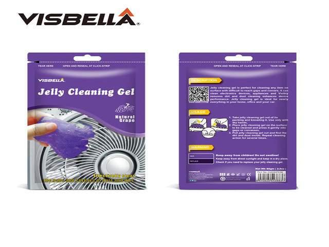 Visbella Jelly Dust Cleaning Gel - Grapes - منظف